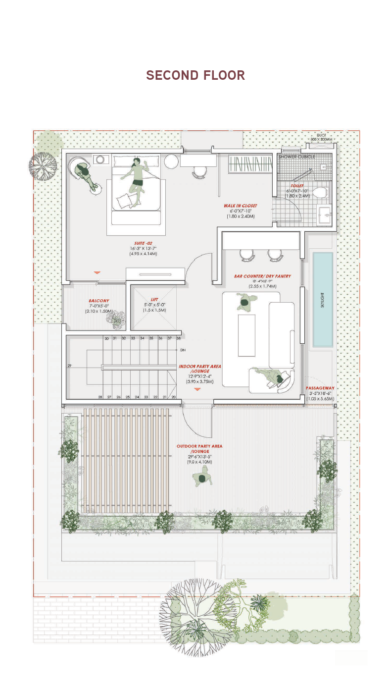 East Villa floor plan 3 - option 1